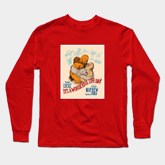 It's a Wonderful Life Day (Color) Long Sleeve T-Shirt by TechnoRetroDads